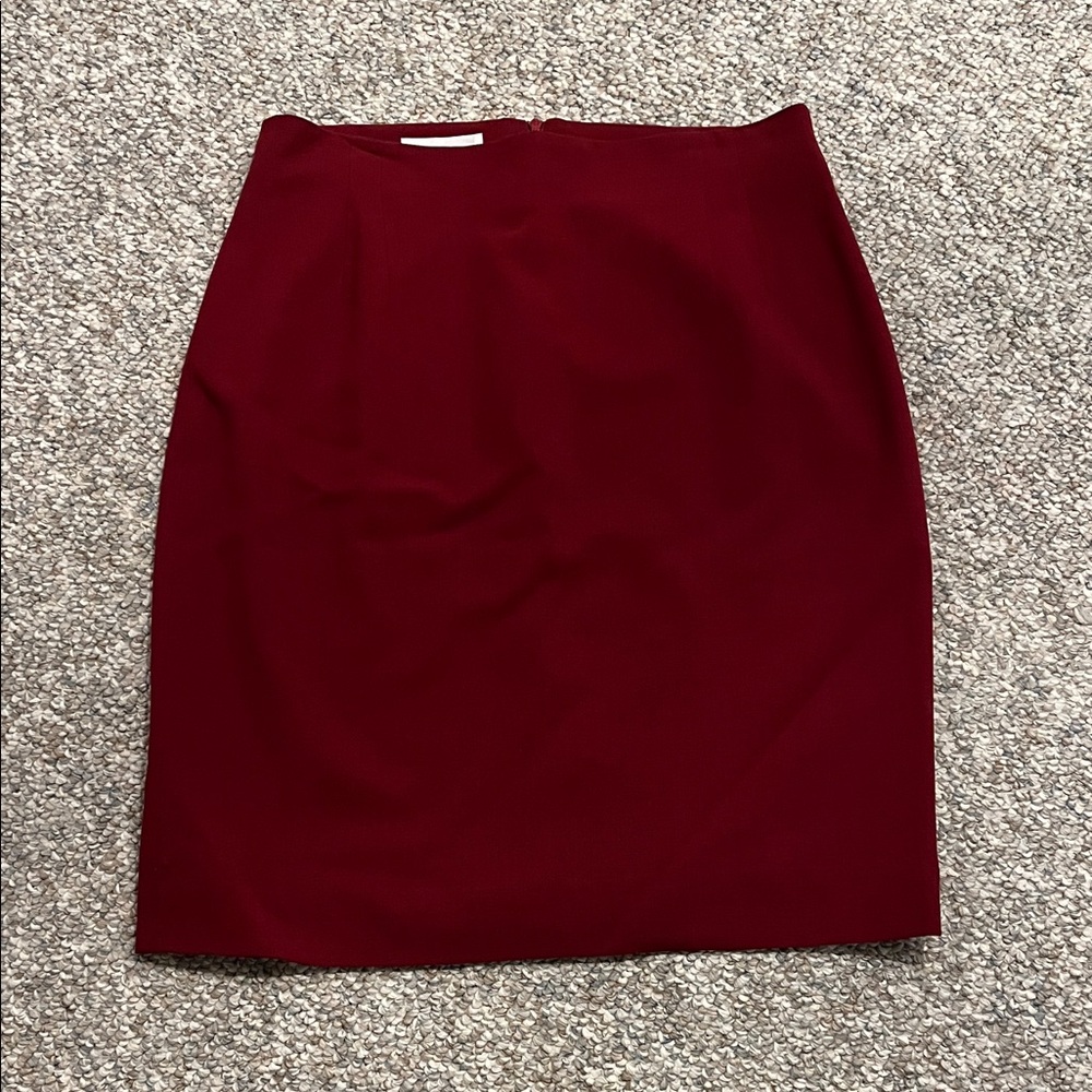 Rena Rowan Deep Red Pencil Skirt
